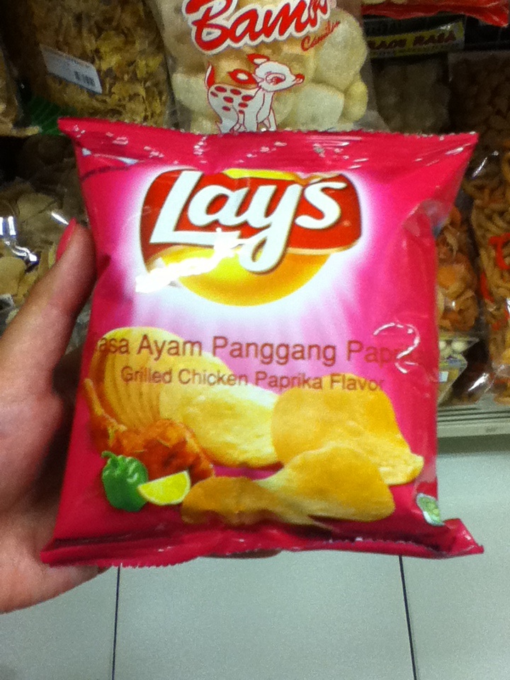 Grilled chicken paprika flavored Lays found in Indonesia