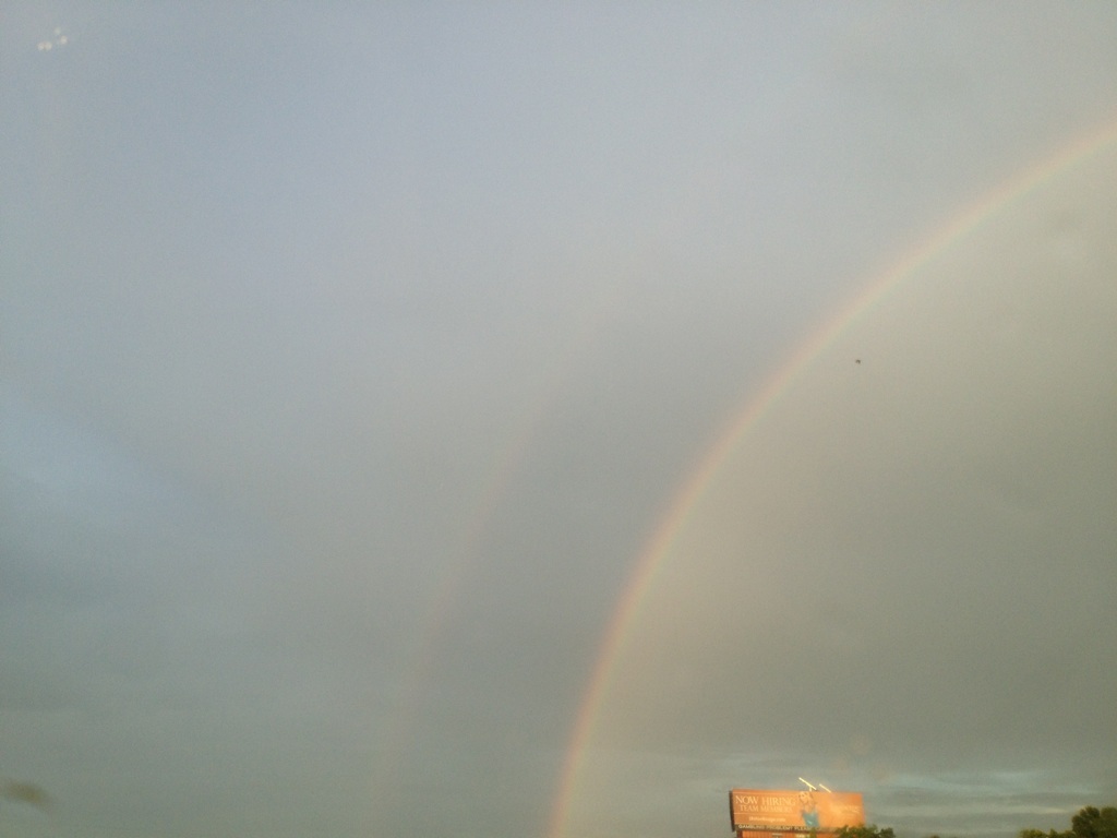 Spotted a double rainbow yesterday.