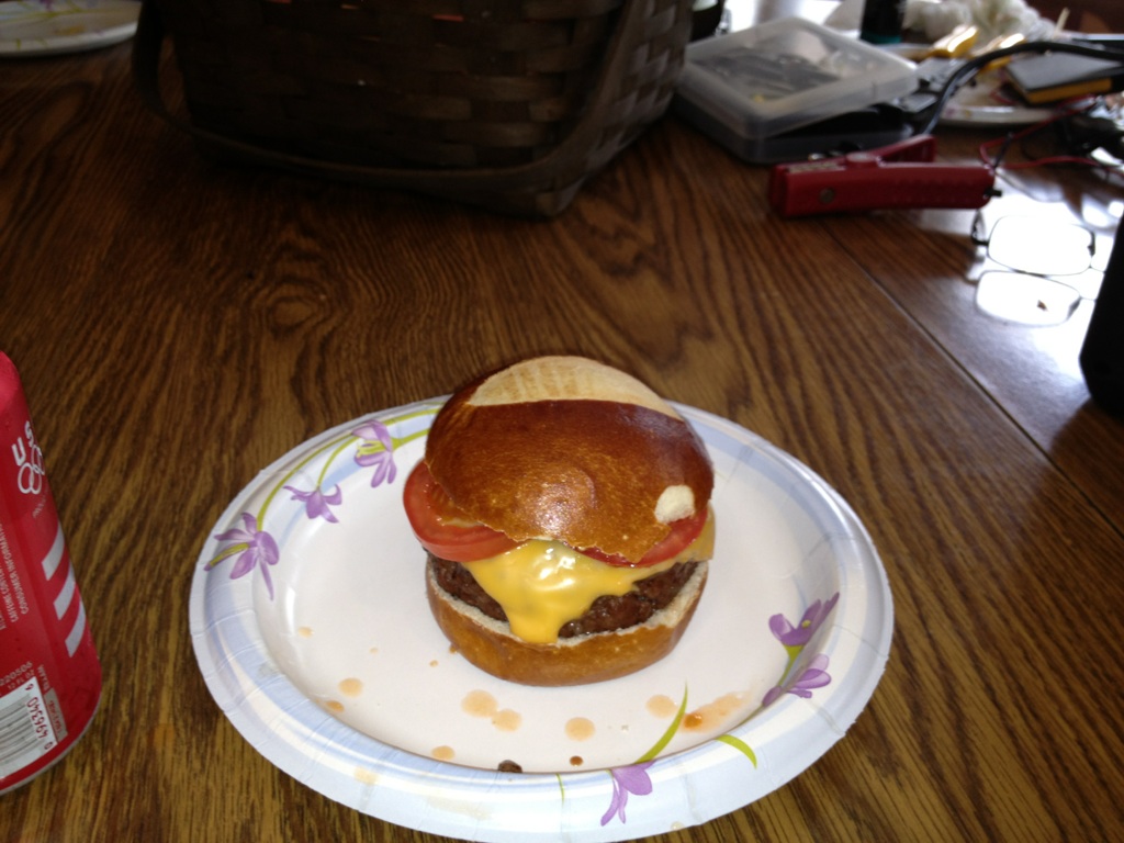 Pretzel burger!!!