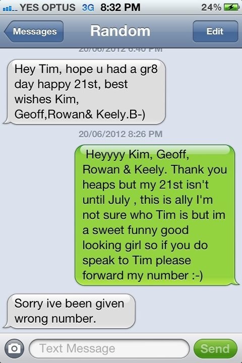 Best "Wrong Number" Reply Ever