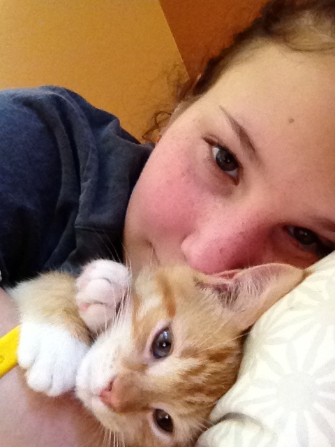 First post! Me and my new cuddle monster, Oliver.