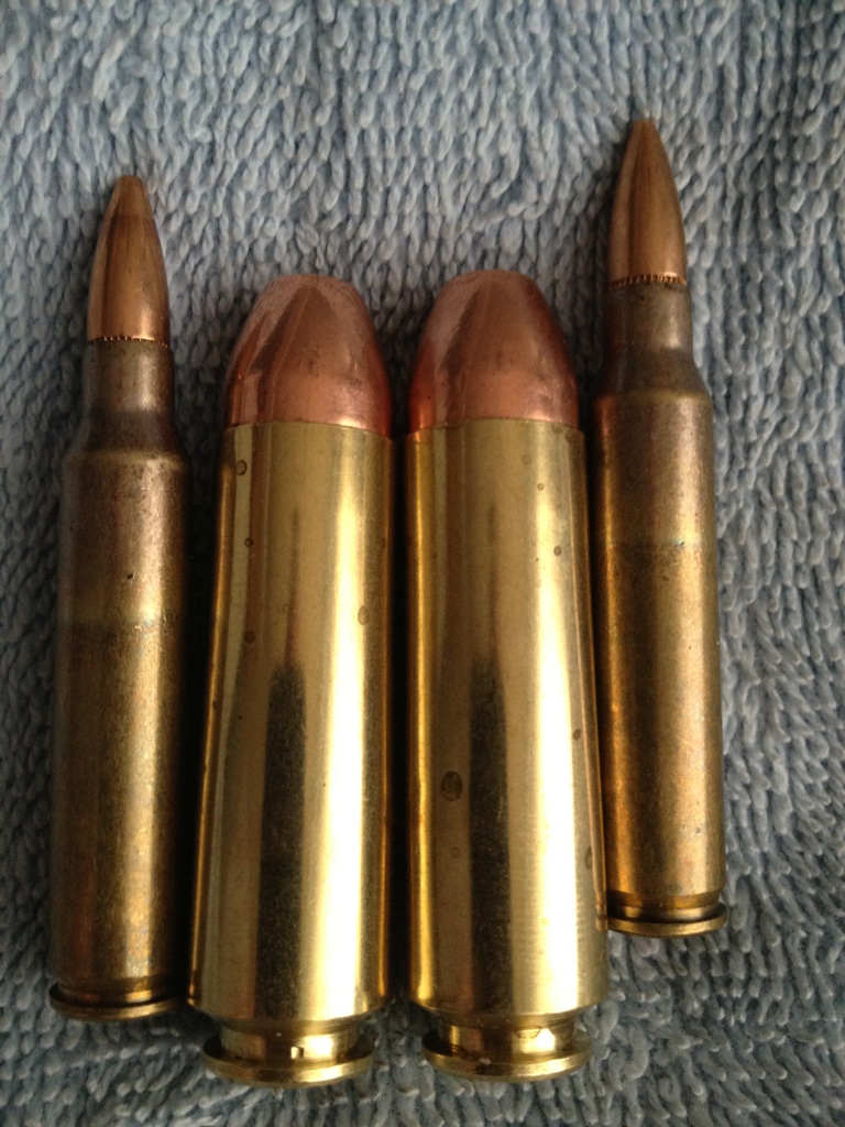50 Beowulf next to 5.56