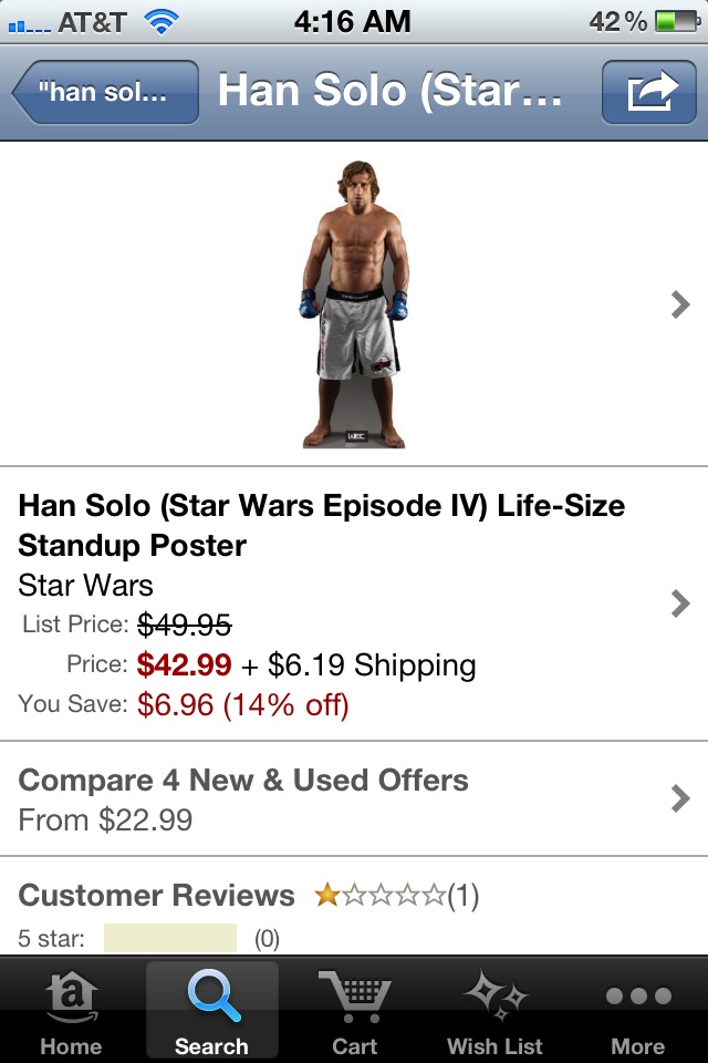 Han Solo looks a little different than I remember...